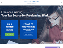 Tablet Screenshot of freelancewriting.com